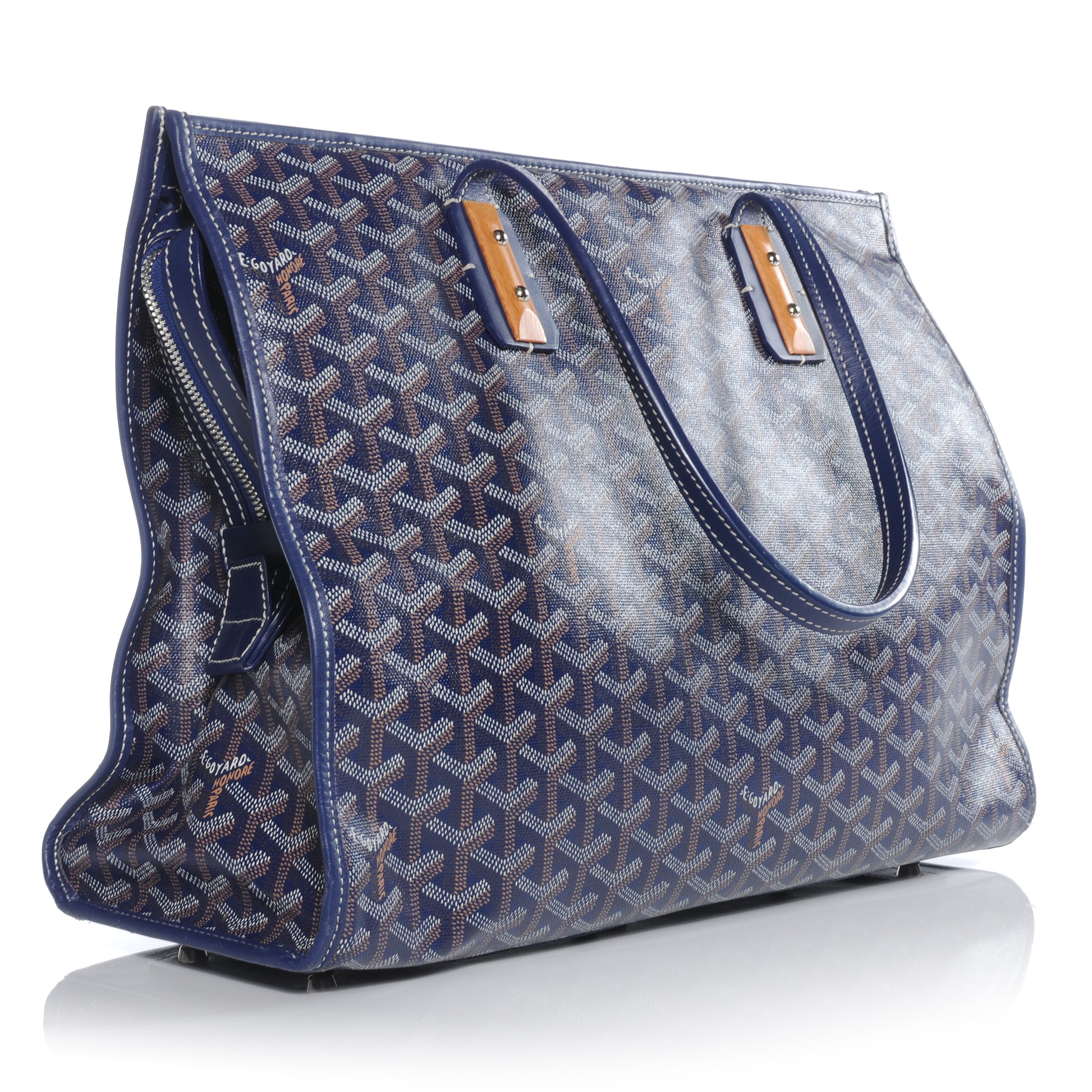 Goyard Goyardine Marquises Tote Blue 3 of 7
