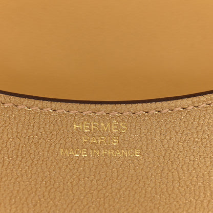 Hermes Metallic Chevre Chamkilight Constance Slim Wallet Dore 8 of 10