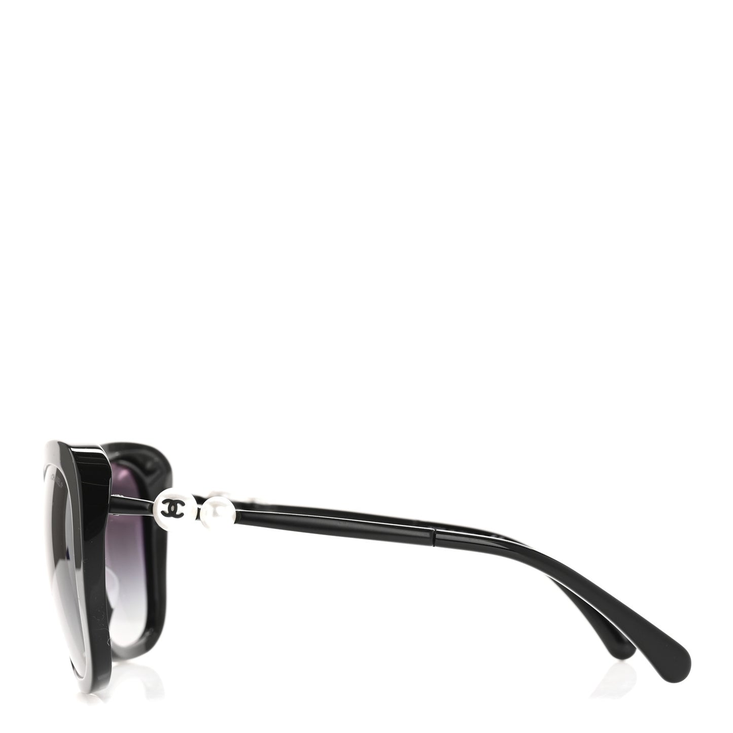 Acetate Polarized Butterfly Winter Pearl Sunglasses 5339-H-A Black