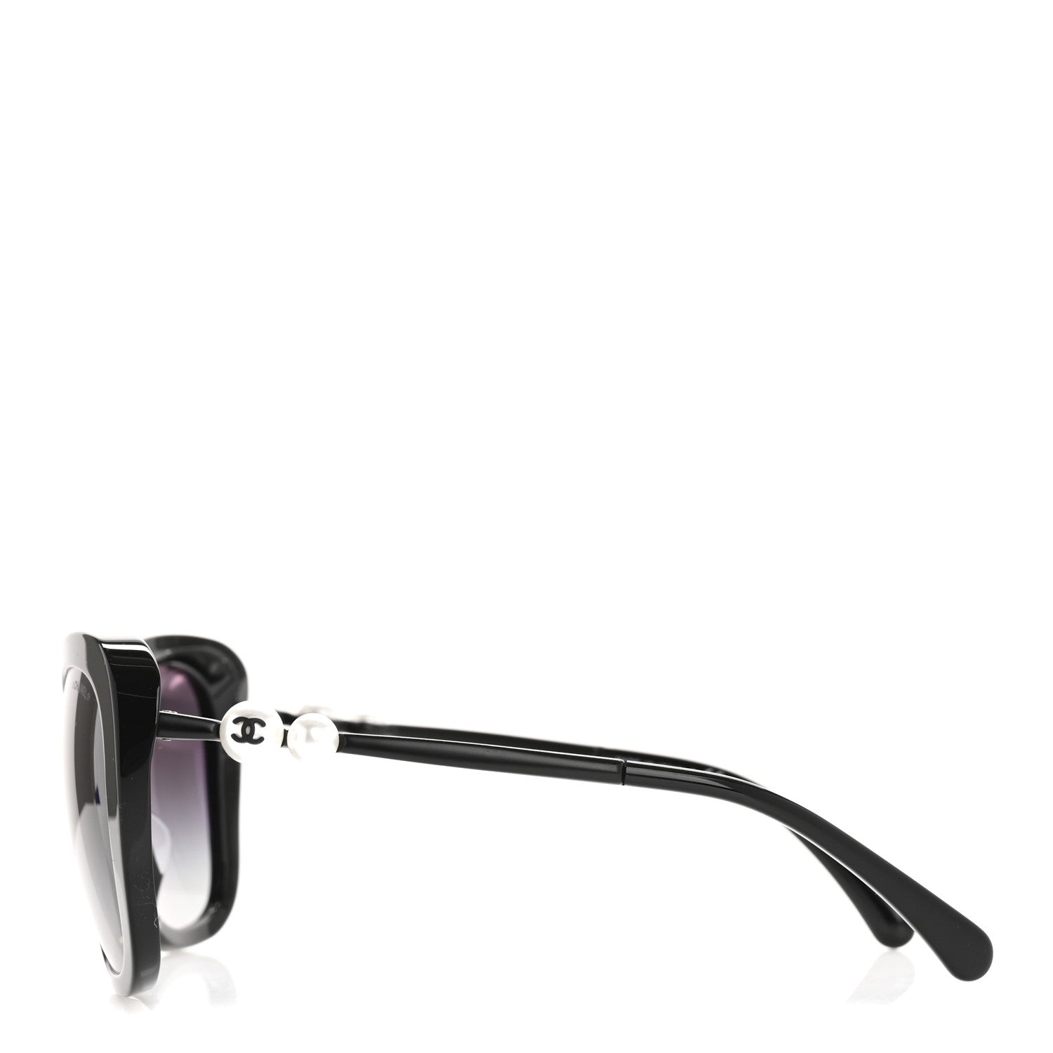Chanel Acetate Polarized Butterfly Winter Pearl Sunglasses 5339-H-A Black 3 of 8