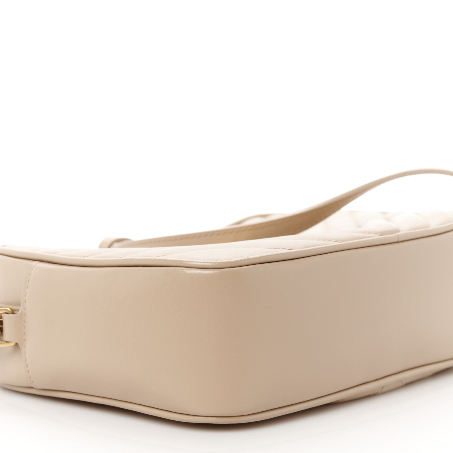 Saint Laurent Calfskin Matelasse Monogram Lou Camera Bag Dark Beige 9 of 11