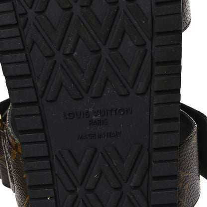 Louis Vuitton Patent Monogram Bom Dia Flat Mule Sandals 39 Black 6 of 8