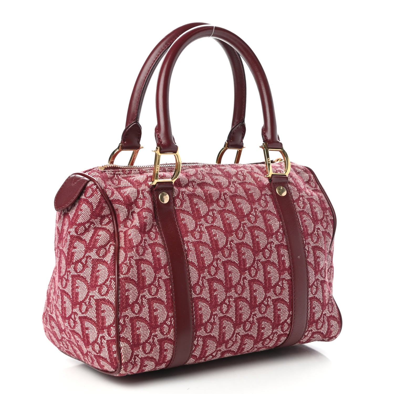 Christian Dior Monogram Boston Red 3 of 10