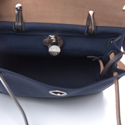 Hermes Vache Hunter Toile Herbag Zip 31 PM Bleu Marine Ebene 5 of 10