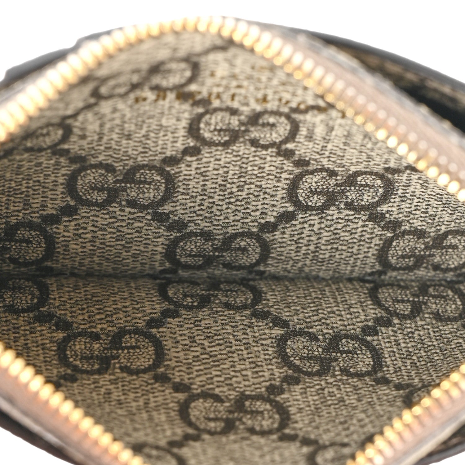 Gucci X BALENCIAGA GG Supreme Monogram Zip Card Case Beige Ebony 6 of 10