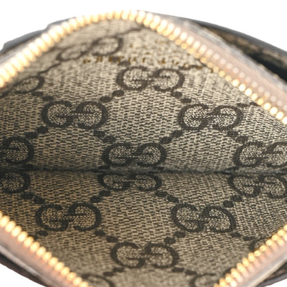 Gucci X BALENCIAGA GG Supreme Monogram Zip Card Case Beige Ebony 6 of 10