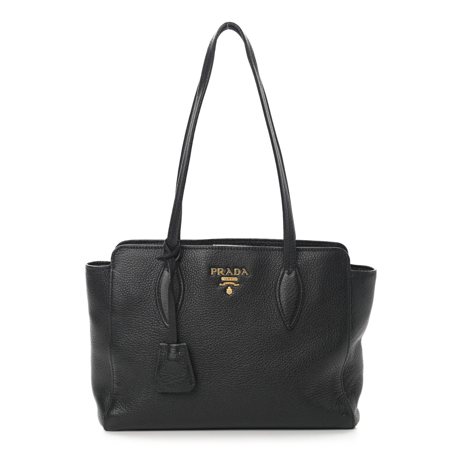 Prada Vitello Phenix Tote Black 1 of 20