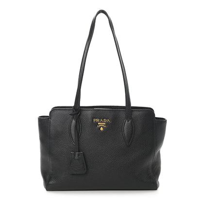 Prada Vitello Phenix Tote Black 1 of 20