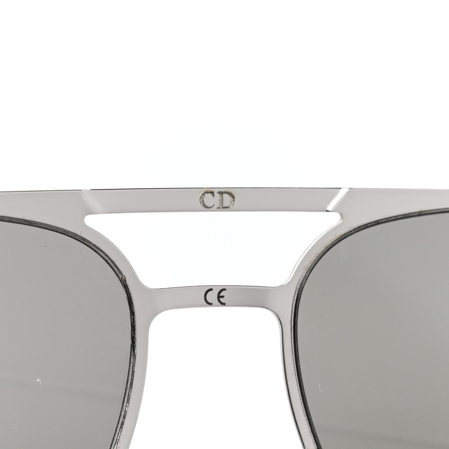 Christian Dior Homme Mens Aviator Sunglasses Silver 7 of 8