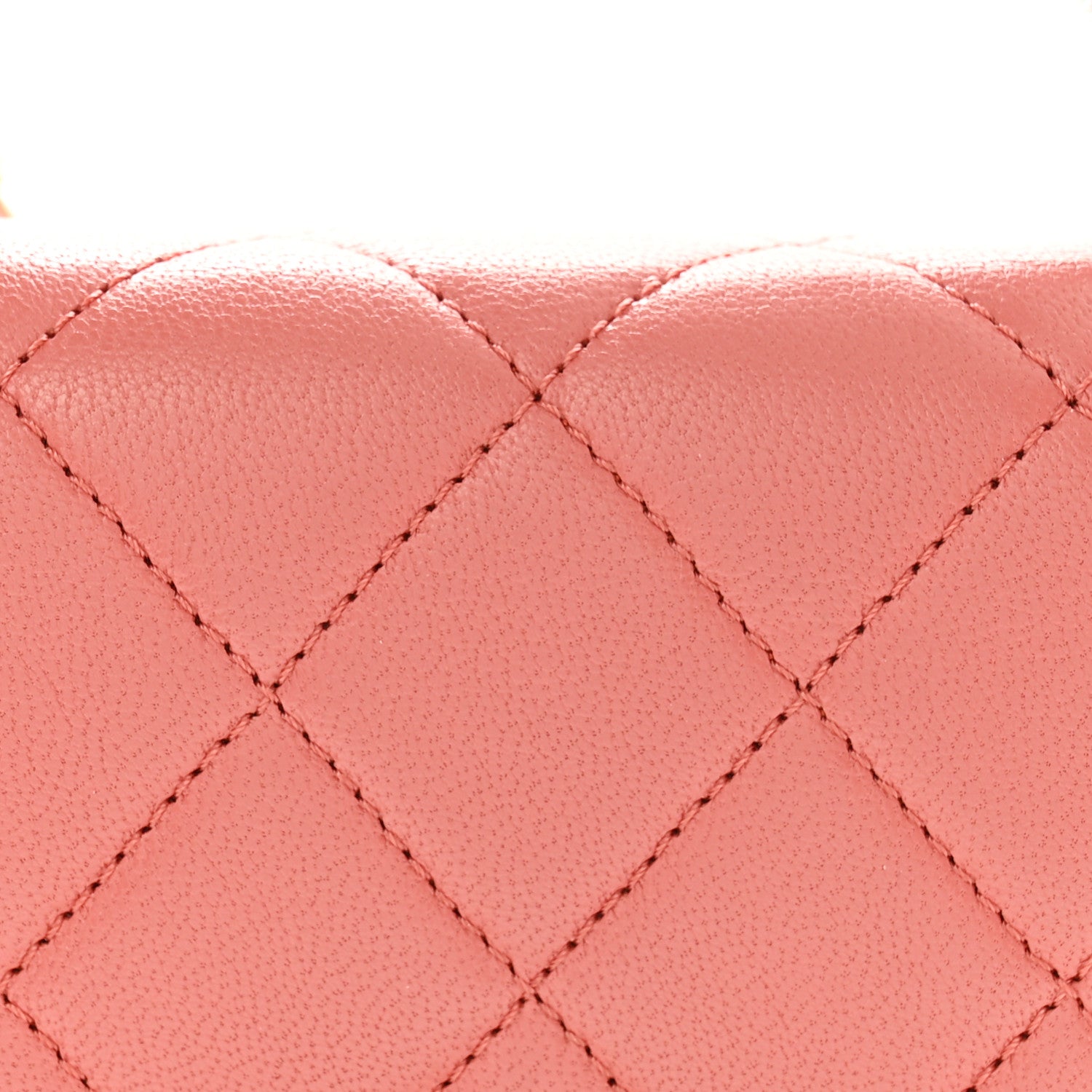 Chanel Lambskin Quilted Small Chain Infinity Top Handle Flap Pink 8 of 12