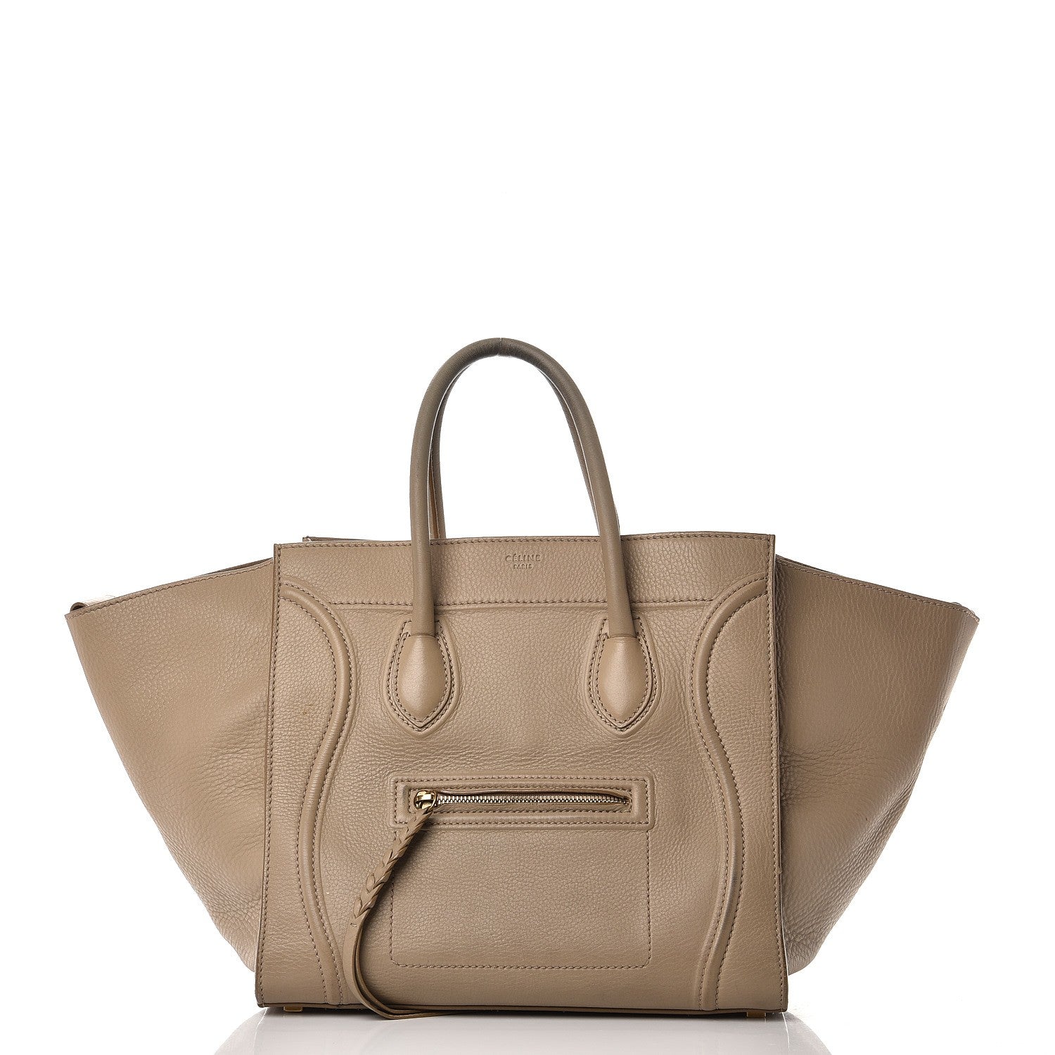 Celine Supple Calfskin Medium Phantom Luggage Beige 1 of 18