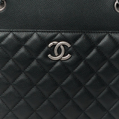 Chanel Caviar Quilted Urban Companion Shopping Tote Black 10 of 12