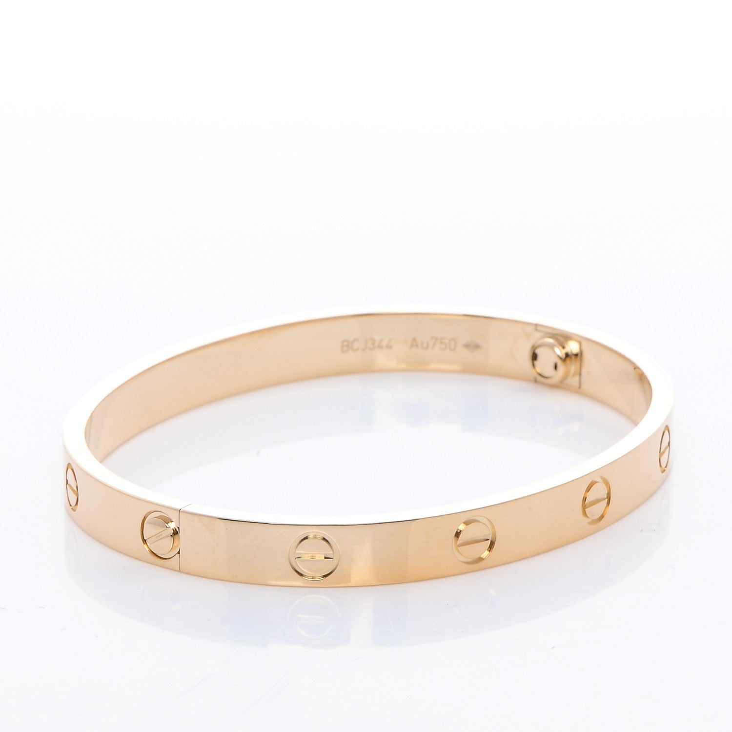 Cartier 18K Yellow Gold LOVE Bracelet 17 4 of 8