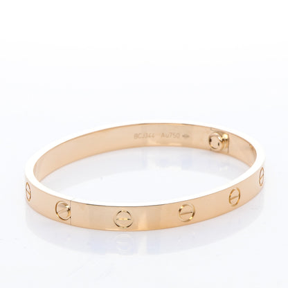 Cartier 18K Yellow Gold LOVE Bracelet 17 4 of 8