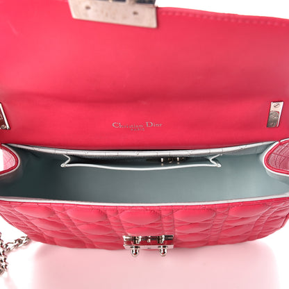 Christian Dior Lambskin Cannage Large Miss Dior Flap Fuchsia 5 of 9