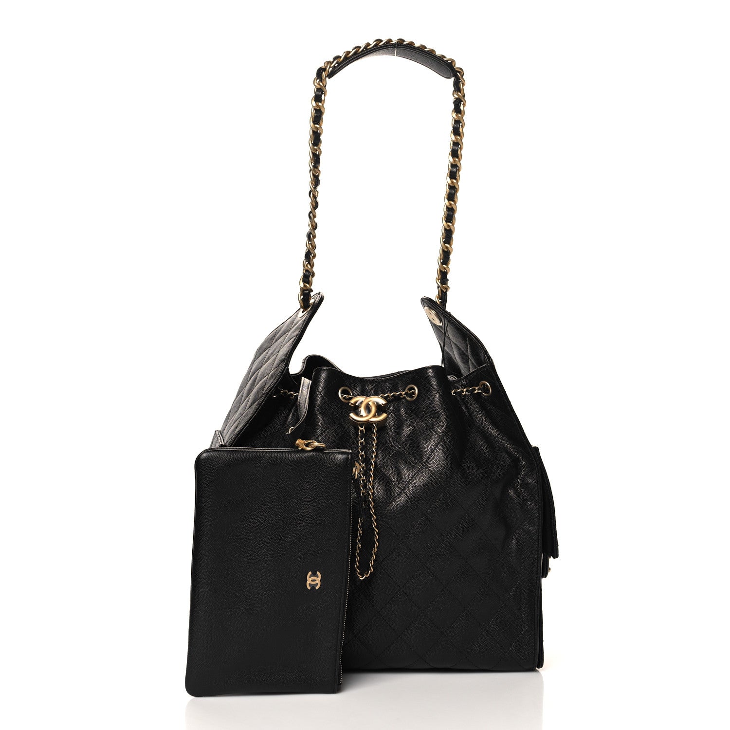 Chanel Caviar Quilted Medium Chanel 25 Handbag Black 3 of 11