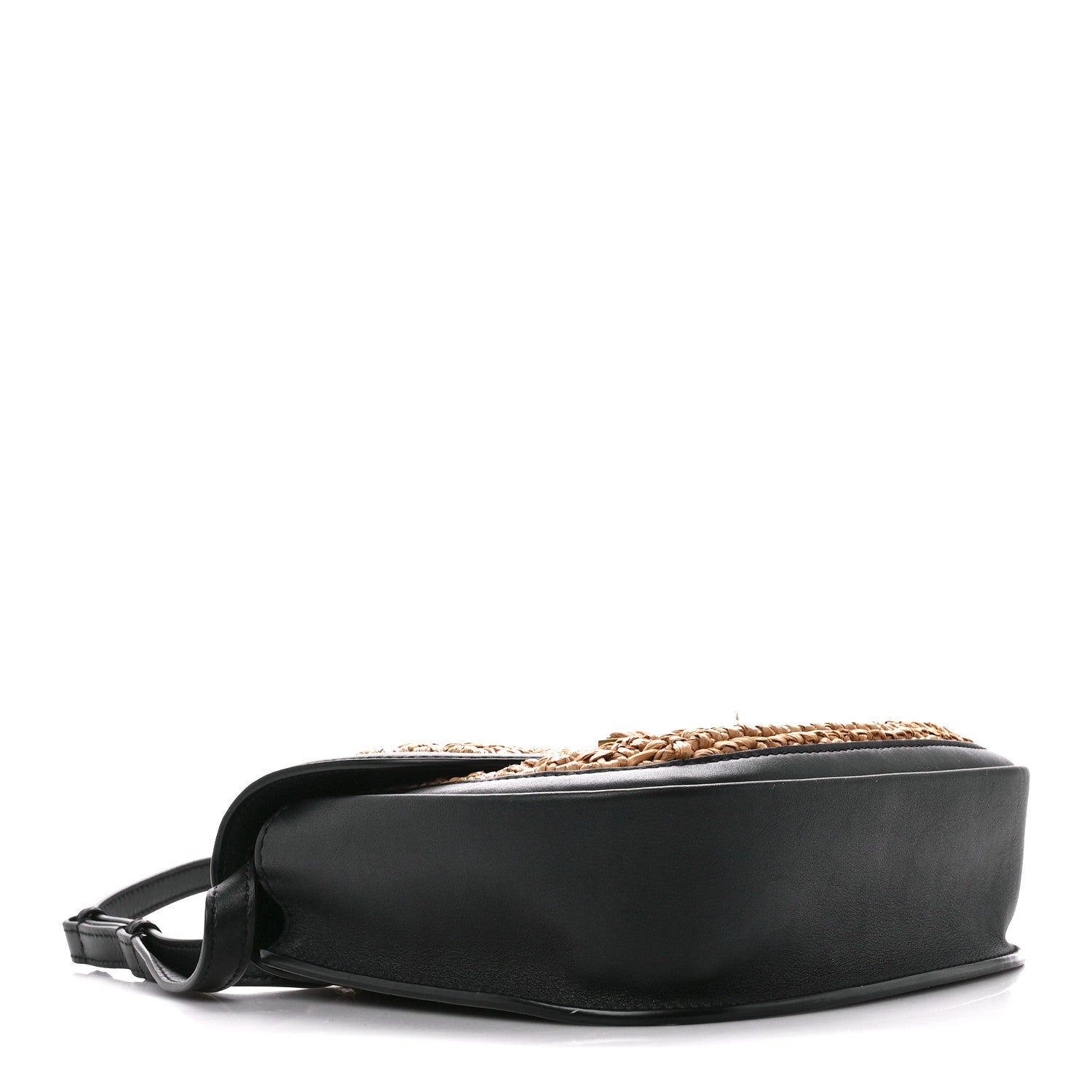 Saint Laurent Woven Raffia Monogram Kaia Satchel Tan 4 of 11