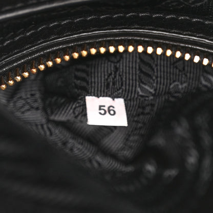 Prada Vitello Daino Tote Black 6 of 9