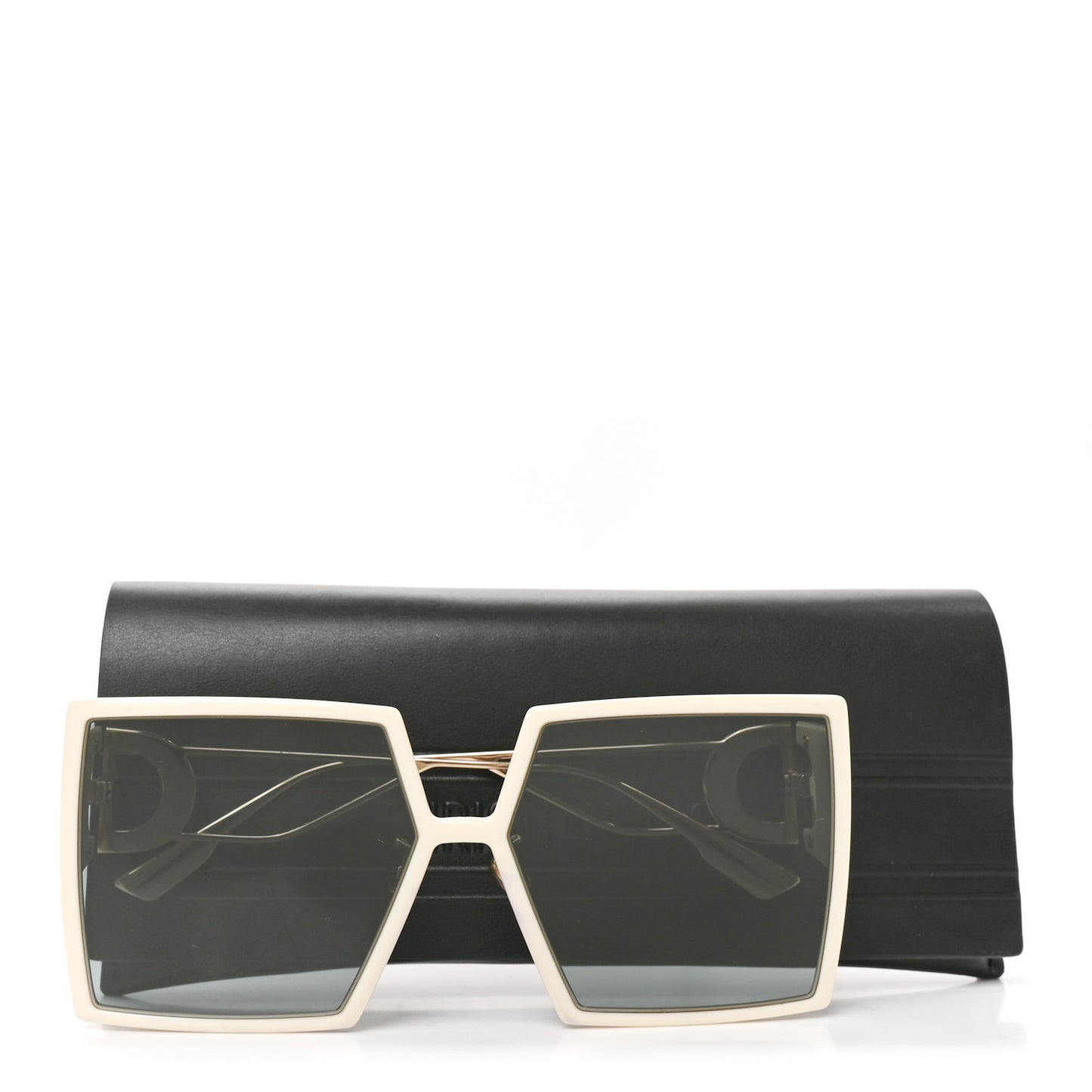 Square 30 Montaigne Sunglasses White