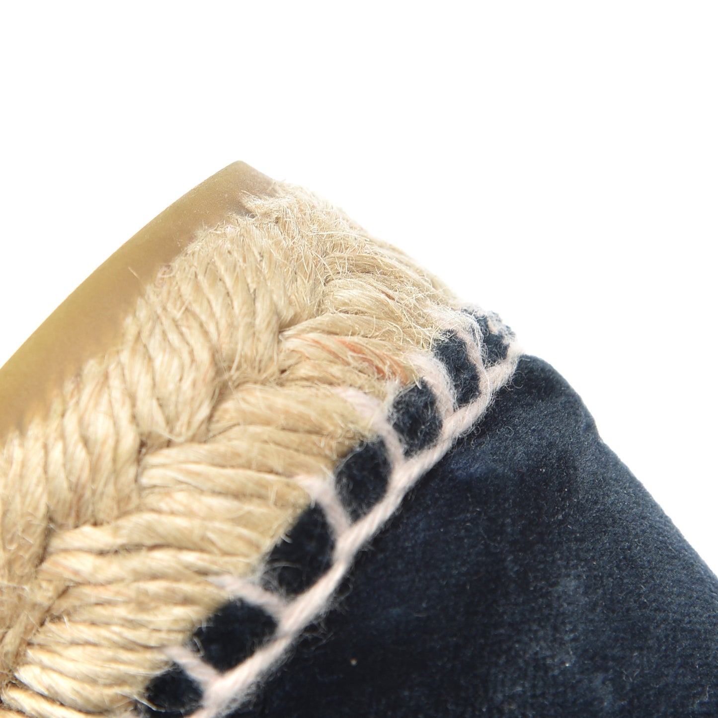 Velvet CC Espadrilles 36 Dark Navy Black