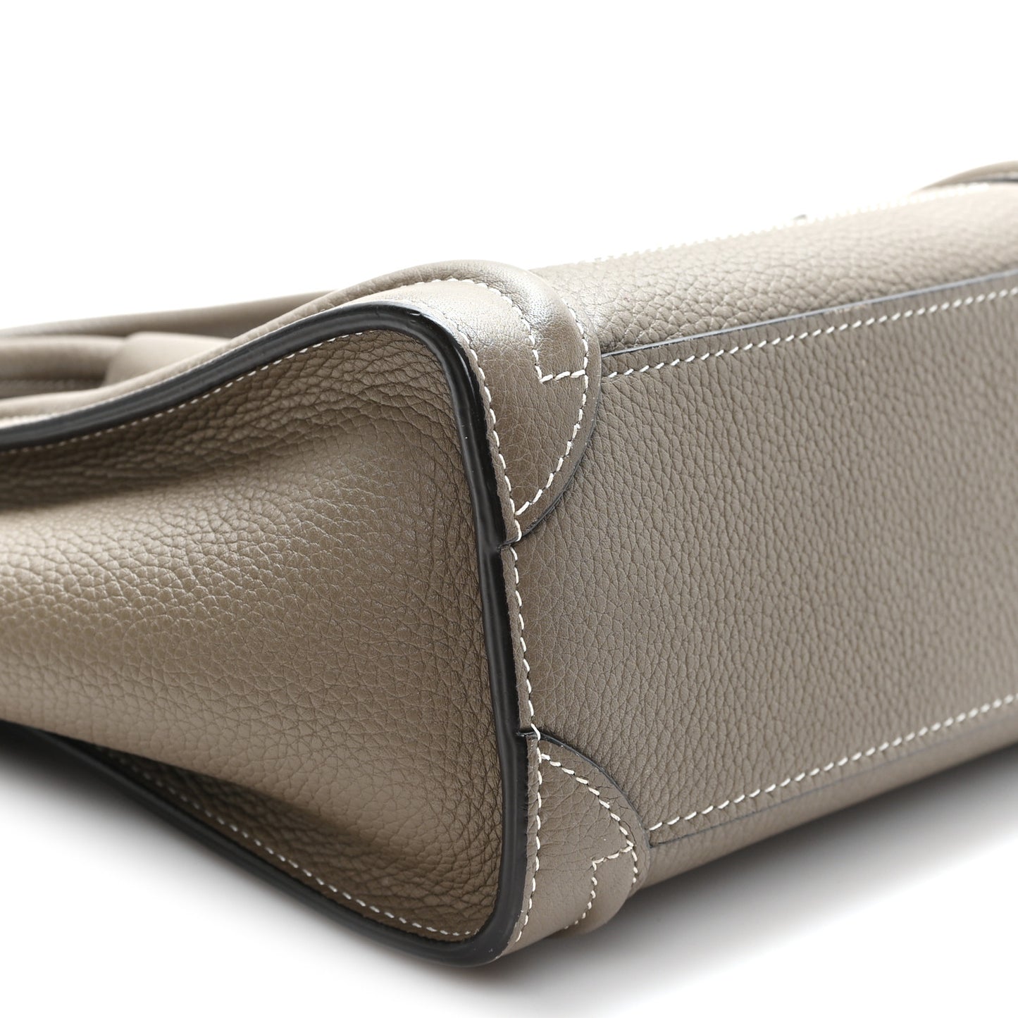 Drummed Calfskin Nano Luggage Souris