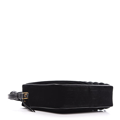 Saint Laurent Velvet Matelasse Monogram Lou Camera Bag Black 4 of 9
