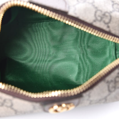 Gucci Soft GG Supreme Monogram Calfskin Small Ophidia Cosmetic Case Beige Ebony New Acero 5 of 8