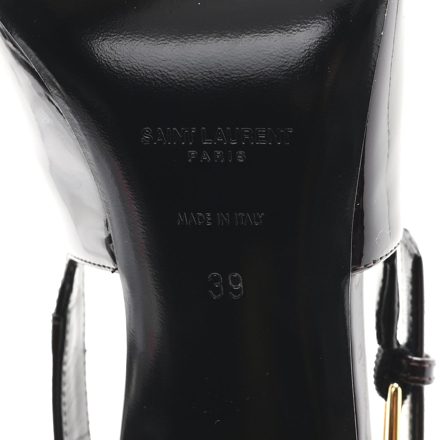 Vernice Gloss Lee 75 Slingback Pumps 39 Marron Glacé