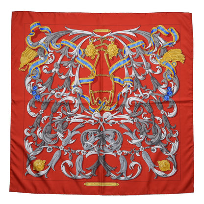Hermes Silk Le Mors A La Conétable Scarf 90 1 of 6