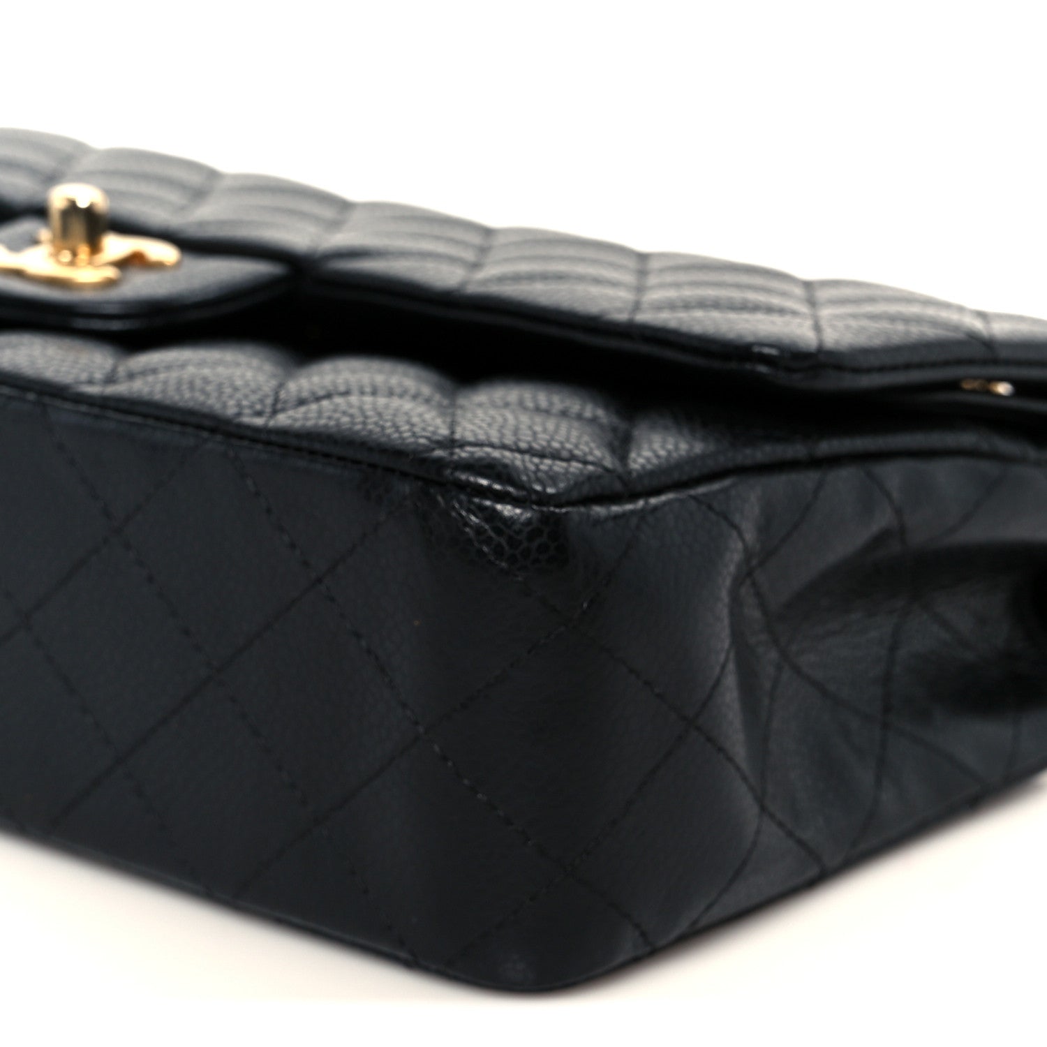 Chanel Caviar Quilted Medium Double Flap Black 11 of 12