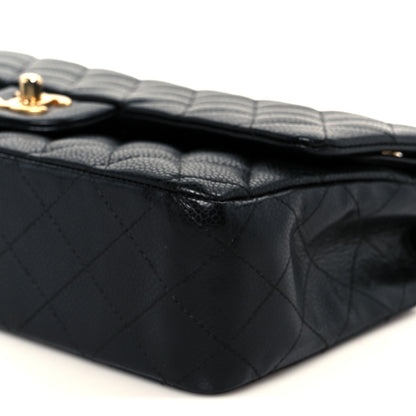 Chanel Caviar Quilted Medium Double Flap Black 11 of 12