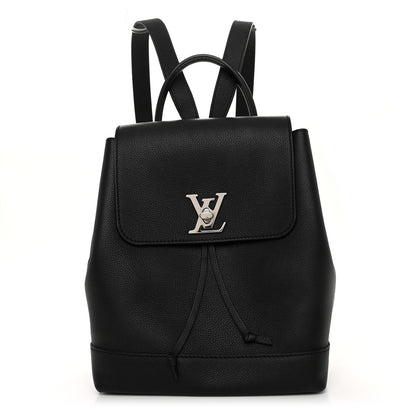 Louis Vuitton Calfskin Lockme Backpack Black 1 of 10