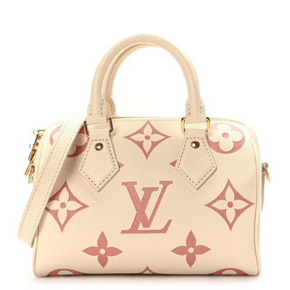 Louis Vuitton Empreinte Monogram Giant Speedy Bandouliere 20 Creme Rose Trianon 1 of 10