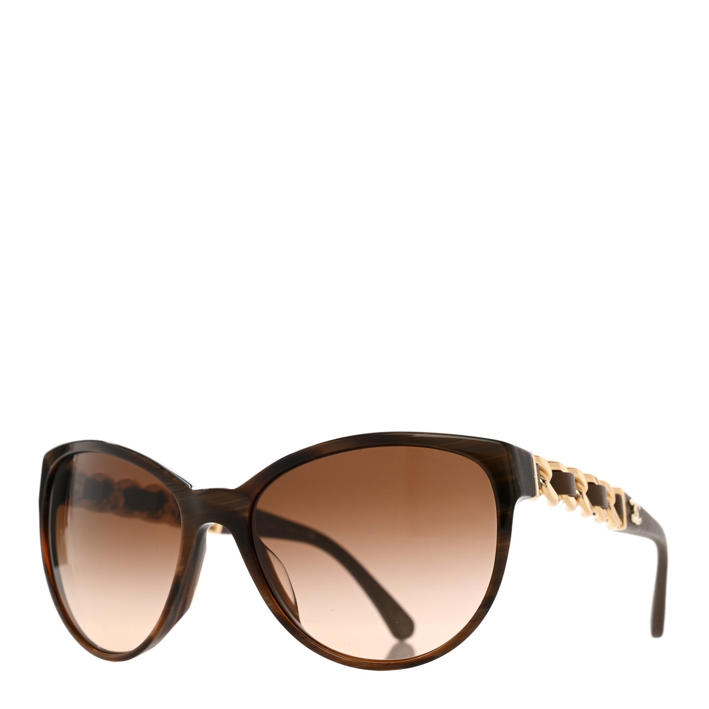 Acetate CC Chain Sunglasses 5215Q Brown