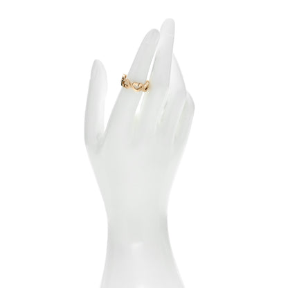 Cartier 18K Yellow Gold Hearts and Symbols Ring 53 6.5 2 of 6