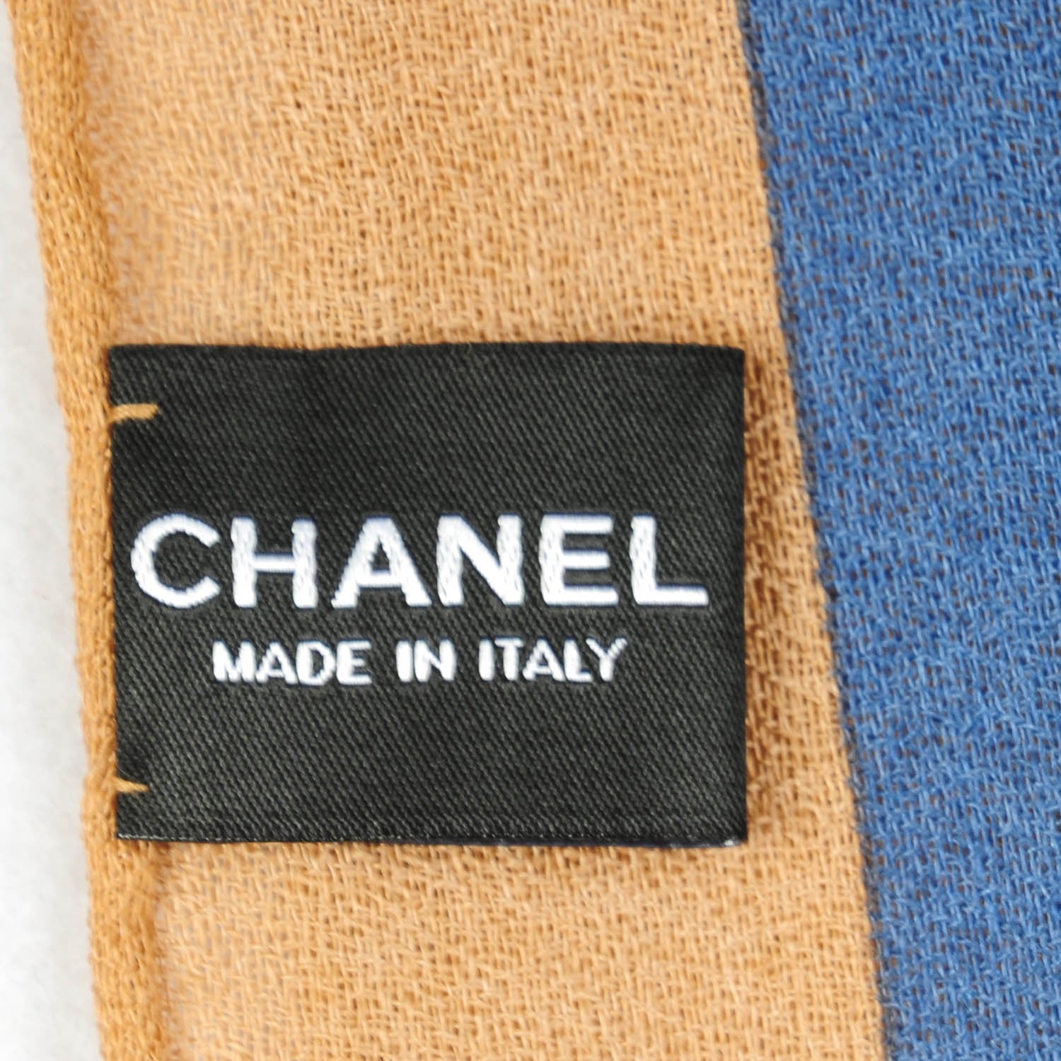 Chanel Cashmere Wool Silk CC Scarf 5 of 6