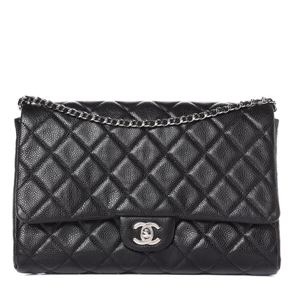 Chanel Caviar Quilted Clutch With Chain Flap Black 1 of 8