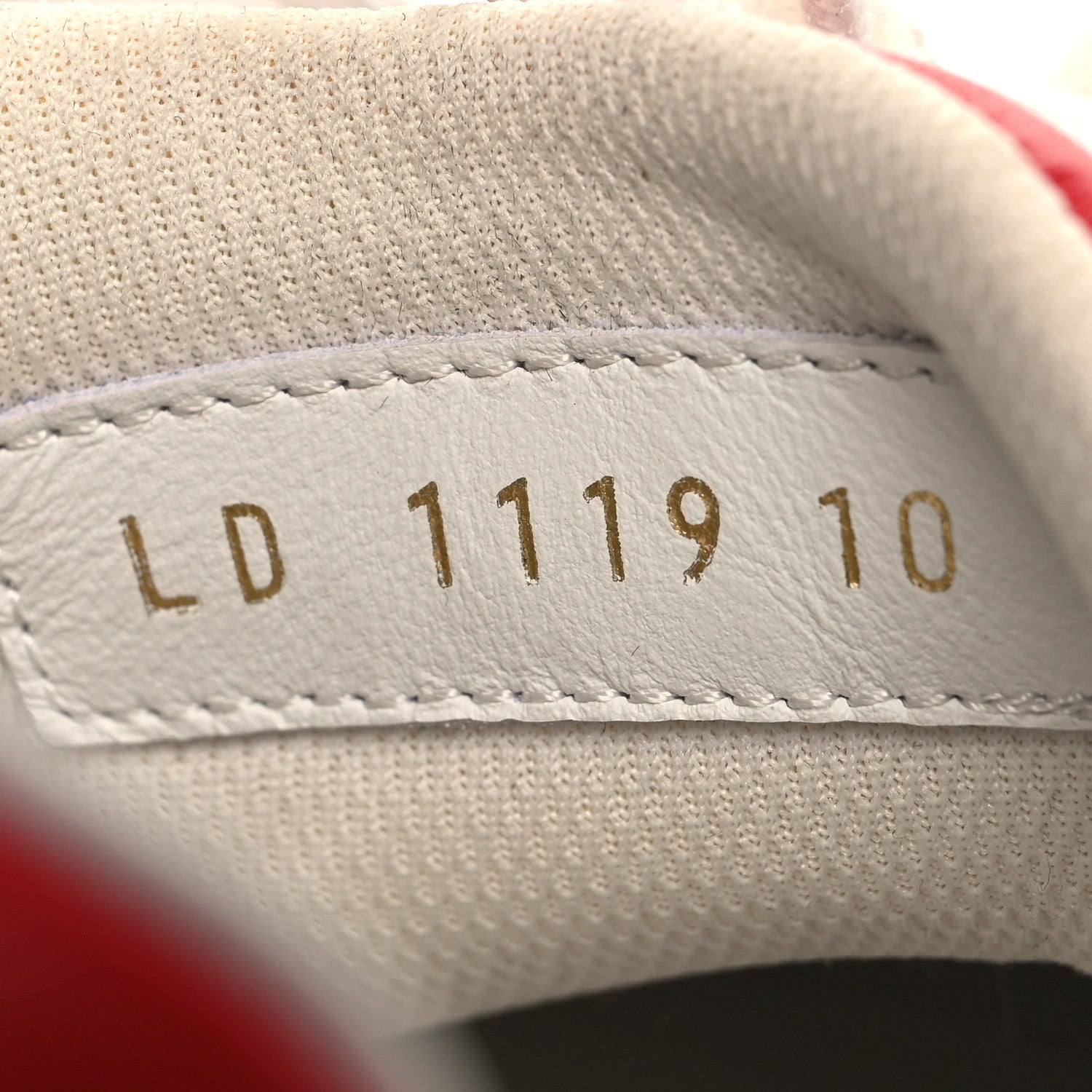Louis Vuitton Calfskin Monogram Luxembourg Sneakers 10 Red White 7 of 9