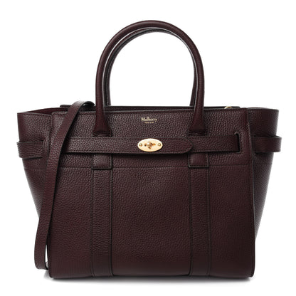 Mulberry Grain Vegetable Tanned Calfskin Small Zipped Bayswater Oxblood 1 of 9