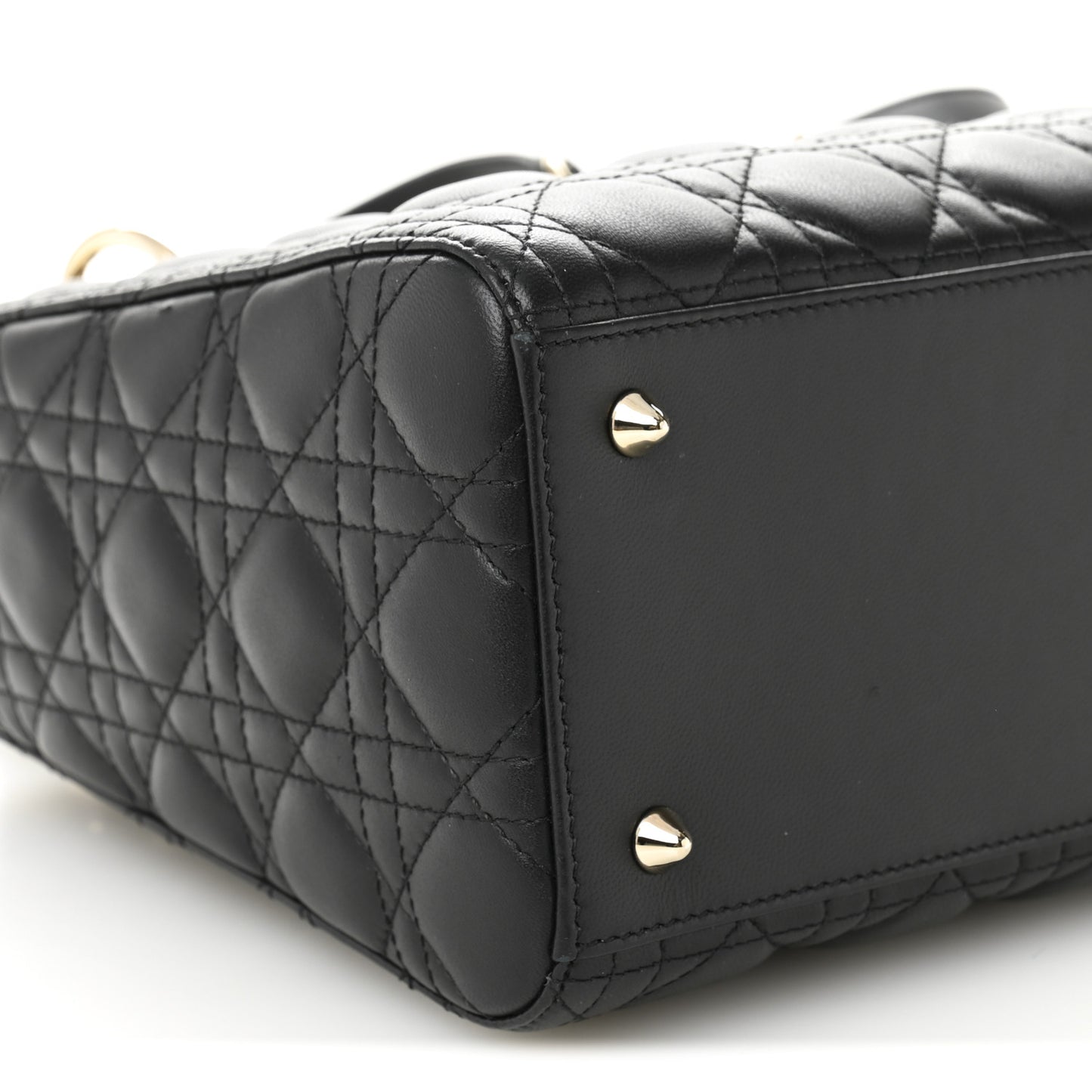 Lambskin Cannage Medium Lady Dior Black
