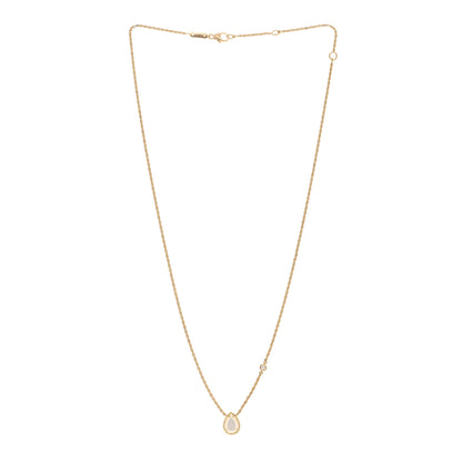 Boucheron 18K Yellow Gold Diamond Mother of Pearl XS Serpent Boheme Necklace 3 of 4