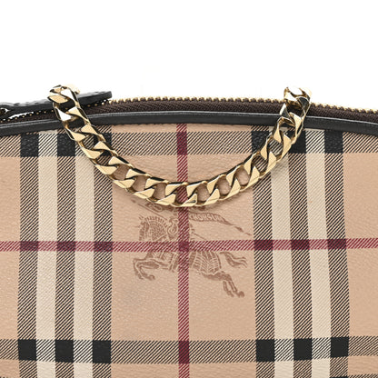 Burberry Haymarket Check Clara Pochette Chocolate 9 of 11