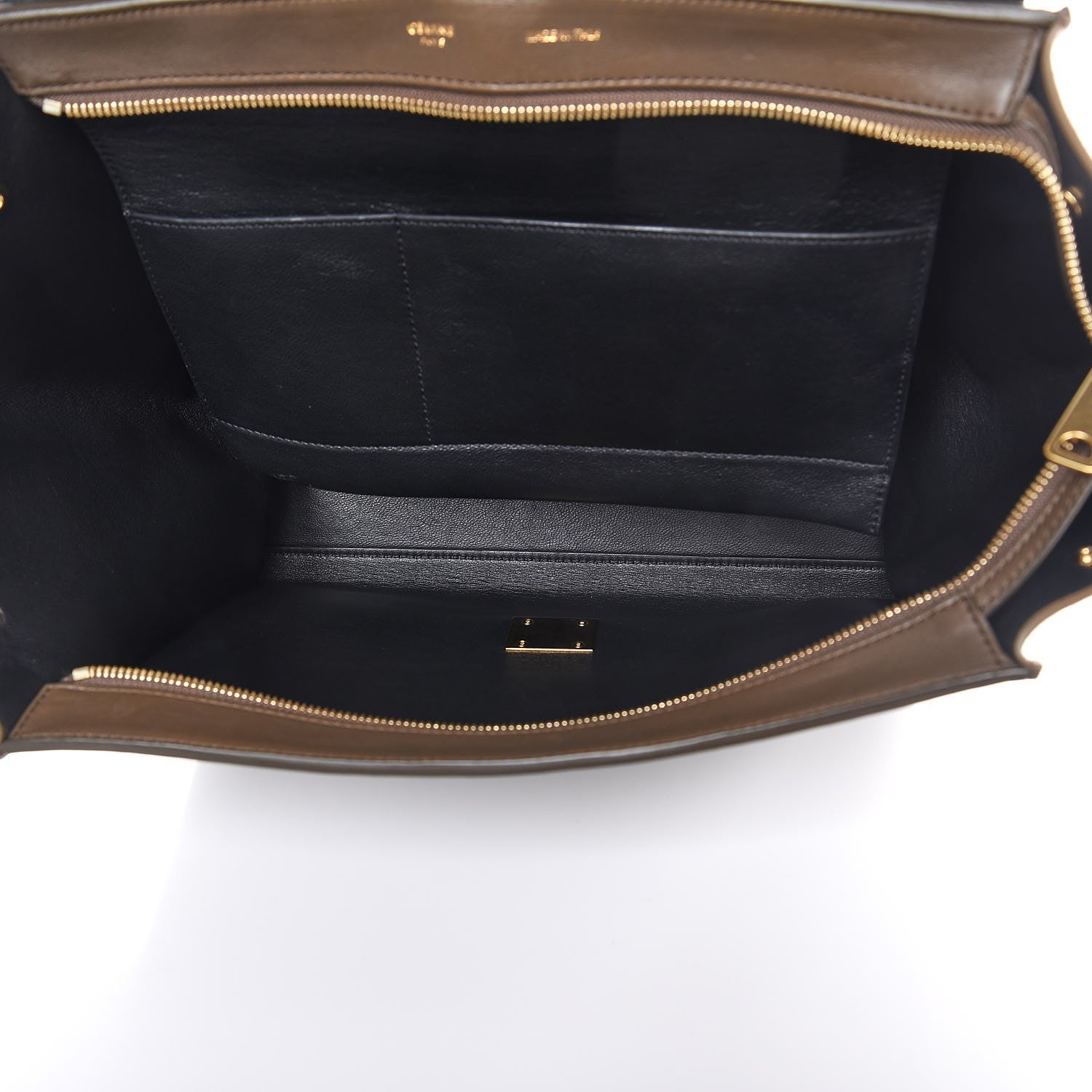 Celine Smooth Calfskin Suede Medium Tri-color Trapeze 5 of 7