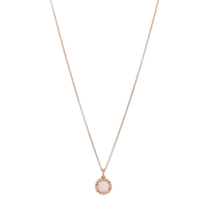 Bulgari 18K Rose Gold Mother of Pearl BVLGARI BVLGARI Pendant Necklace 1 of 9