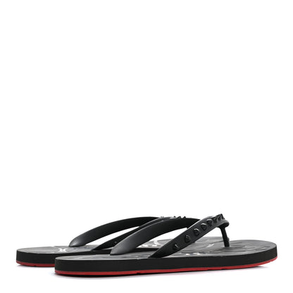 Christian Louboutin Rubber Spike Loubi Donna Flip Flop 41 Black 5 of 10