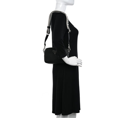 Prada Vitello Daino Soft Camera Crossbody Black 2 of 10