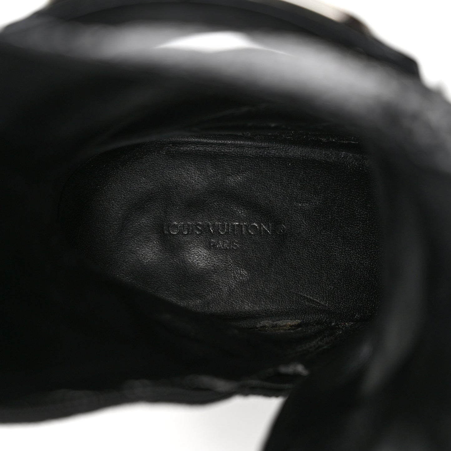 Patent Goatskin Monogram Moonlight Half Boots 39 Black