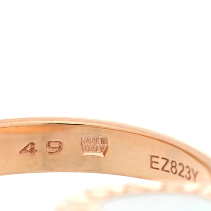 Bulgari 18K Rose Gold Mother of Pearl Black Onyx BVLGARI BVLGARI Ring 49 4.75 4 of 5