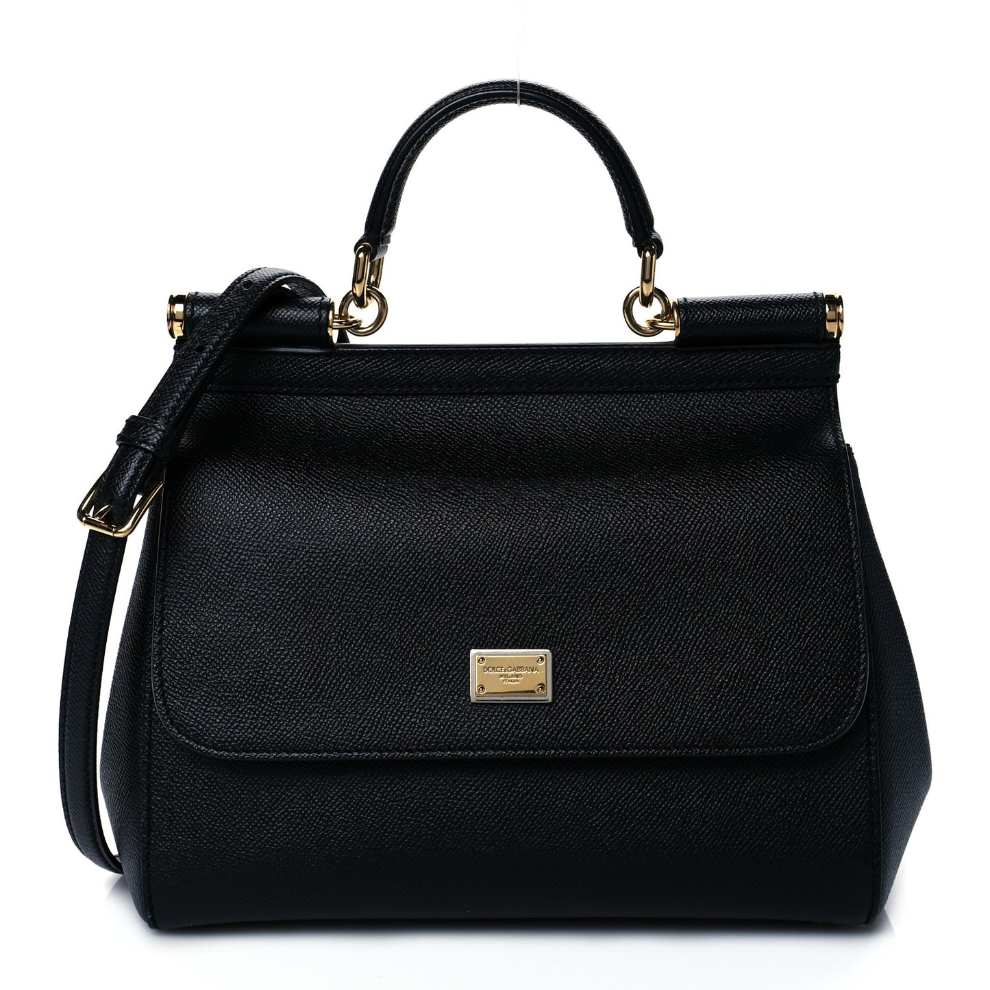 Dauphine Medium Miss Sicily Satchel Black