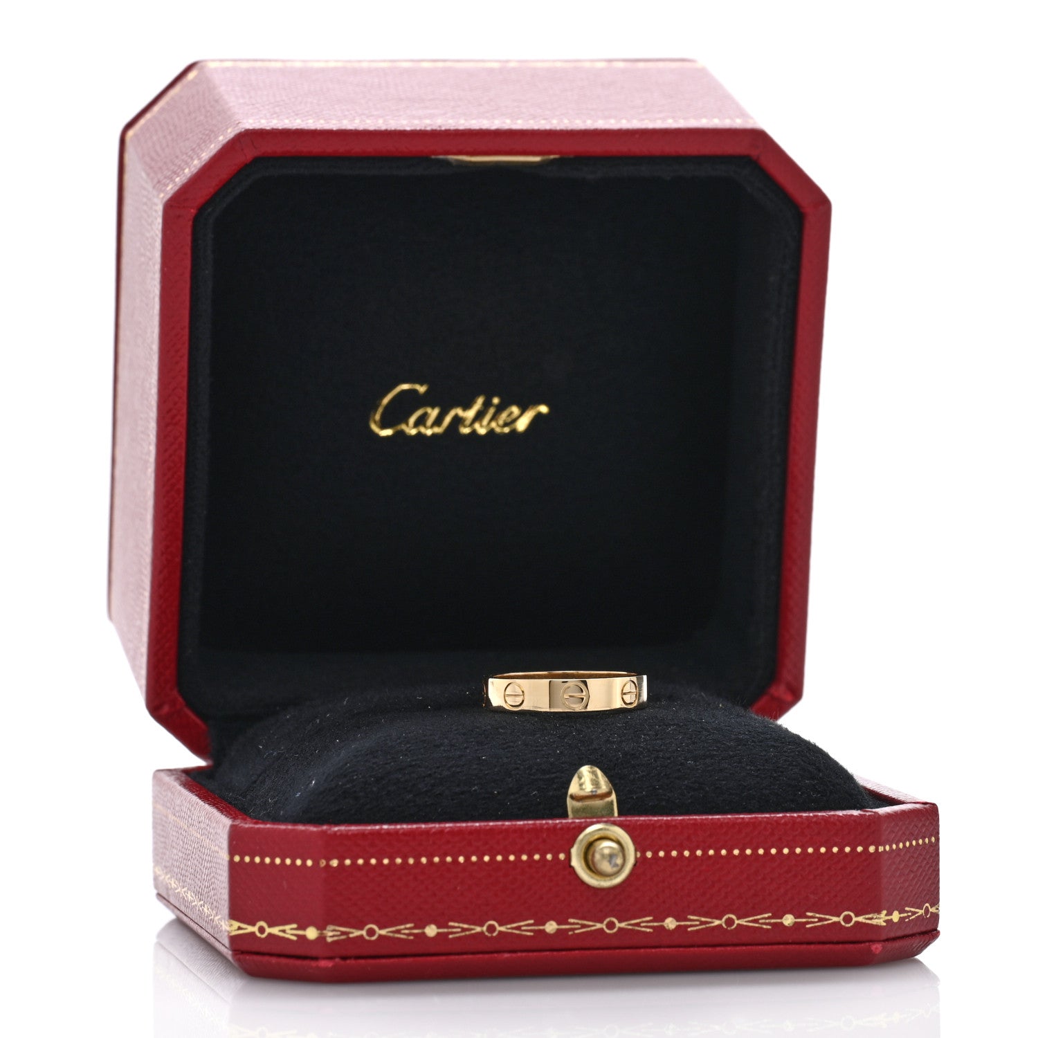 Cartier 18K Yellow Gold 3.5mm LOVE Wedding Band Ring 48 4.5 6 of 6